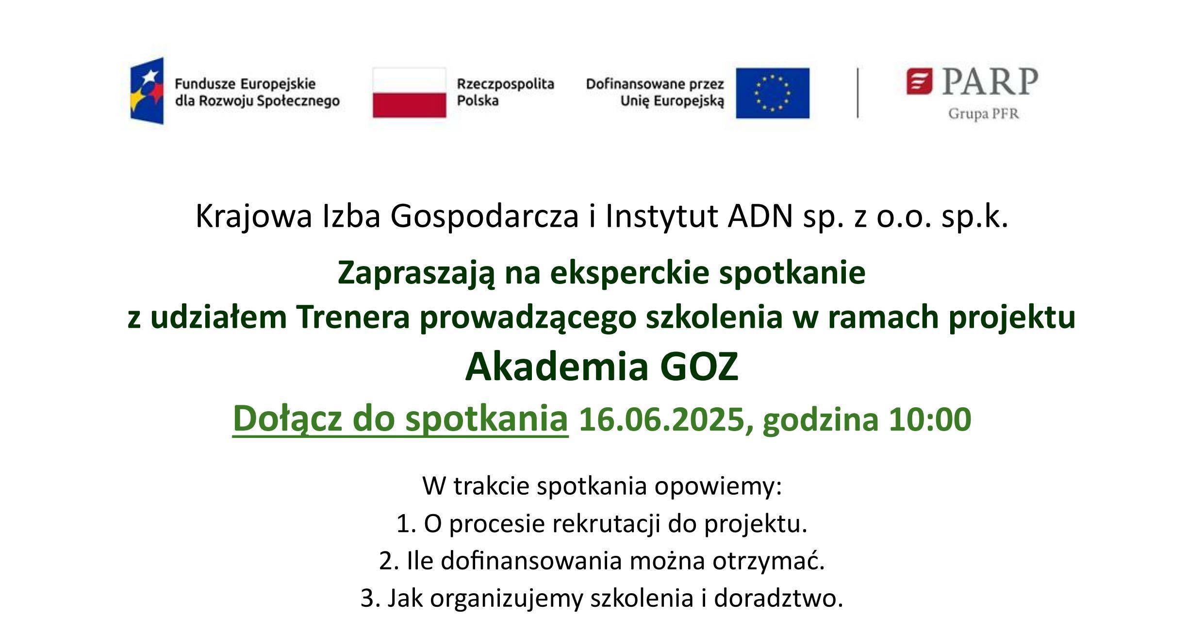 Akademia GOZ proponuje BEZPŁATNE szkolenia i doradztwo z tematyki gospodarki o obiegu zamkniętym