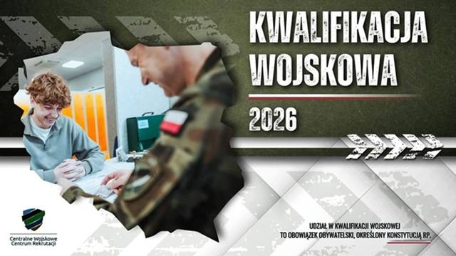 Obwieszczenie o kwalifikacji wojskowej w 2026 r.