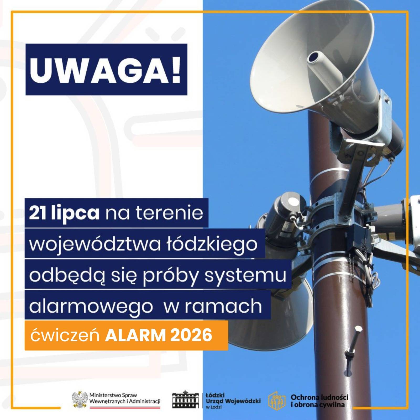 Komunikat dla mieszkańców w związku z uruchomieniem syren alarmowych