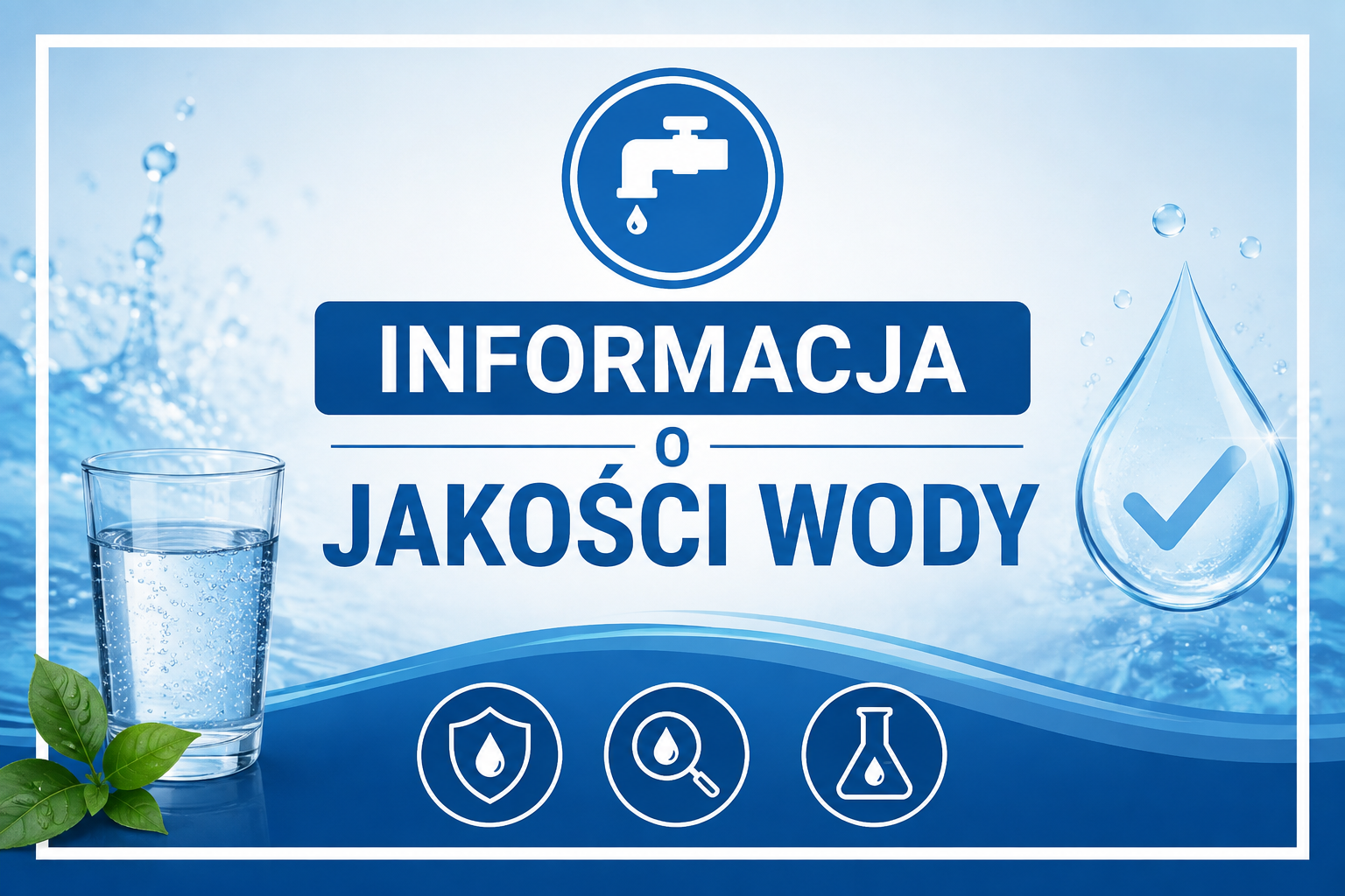 Informacja dla mieszkańców – jakość wody