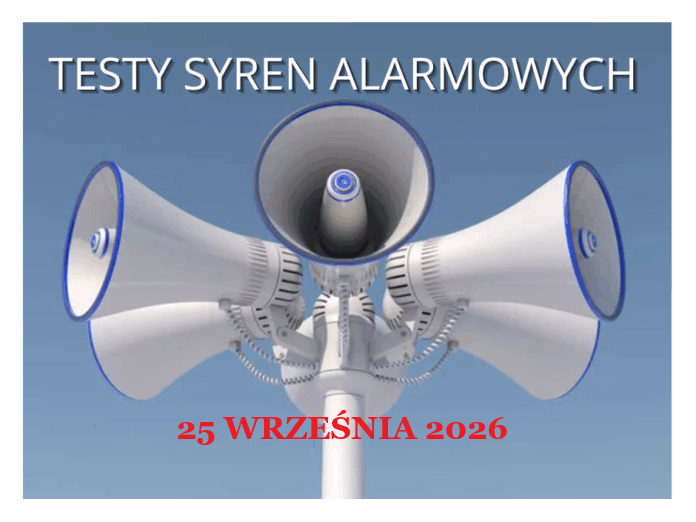 Test systemu alarmowania na terenie powiatu łęczyckiego