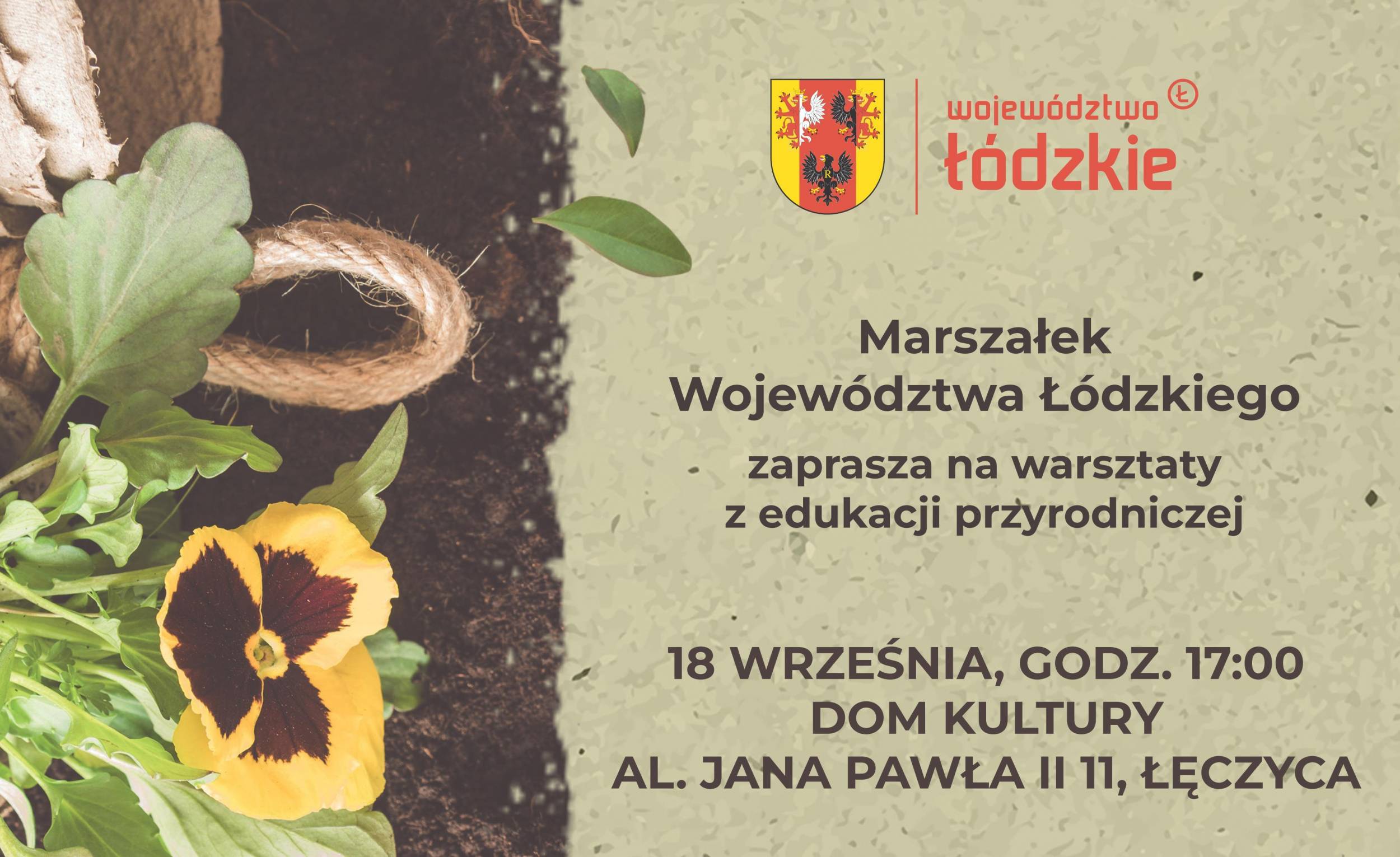 Zaproszenie na spotkanie 18 września - Łęczyca